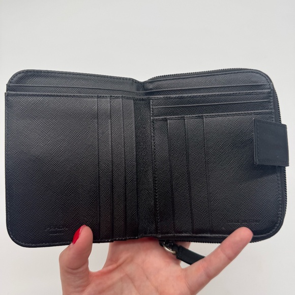 Prada Logo Nylon Compact Wallet - Picture 3 of 3
